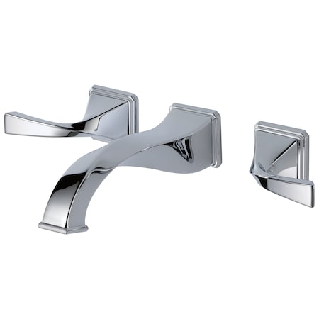 Brizo Virage Two Handle Wall-Mount Lavatory Faucet 65830LF-PC-ECO